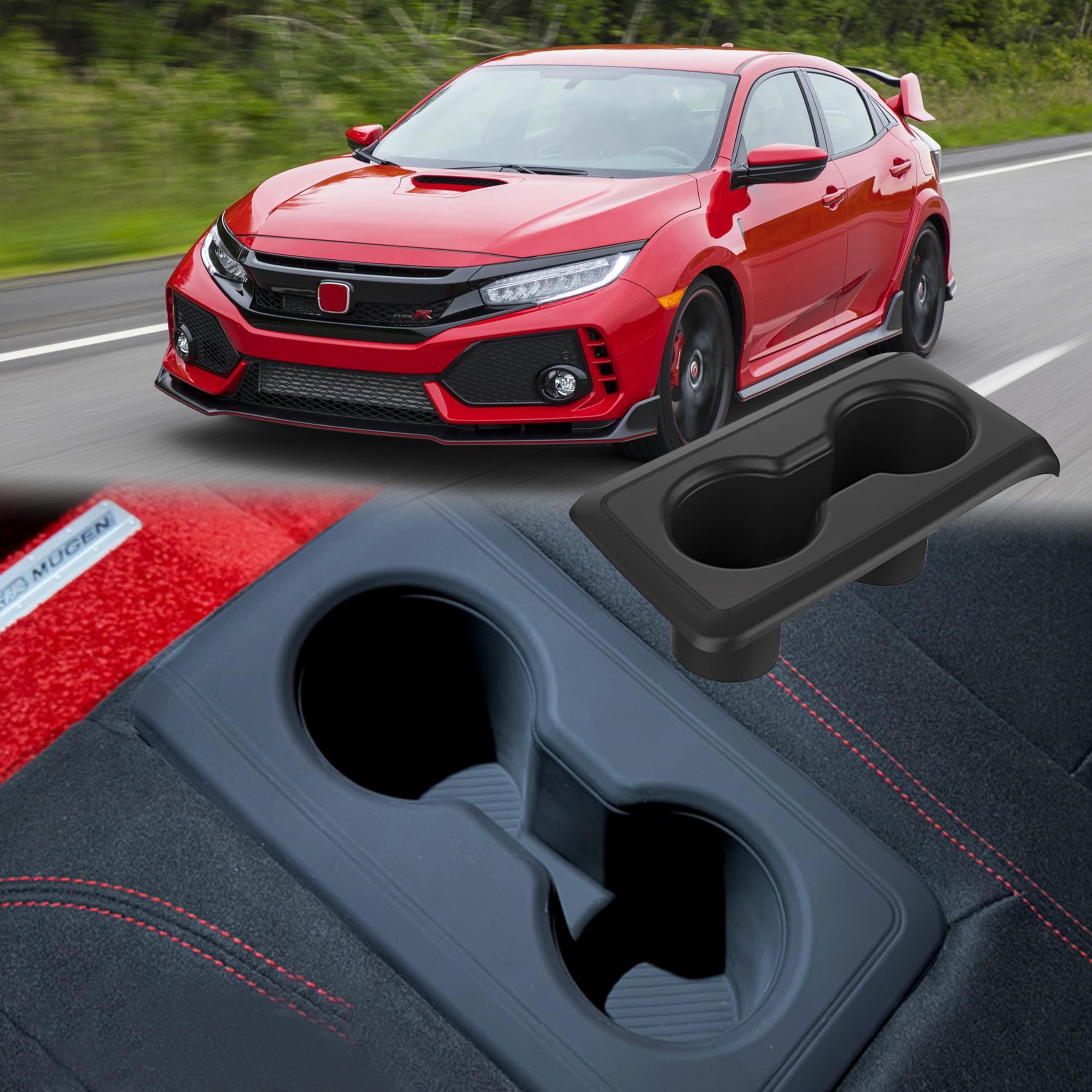 

For Civic Type R FL5 Center Console Silicone Water Cup