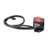 Motorcycle 22mm Steering Wheel Switch with Start/End Headlight/Warning Light Switch