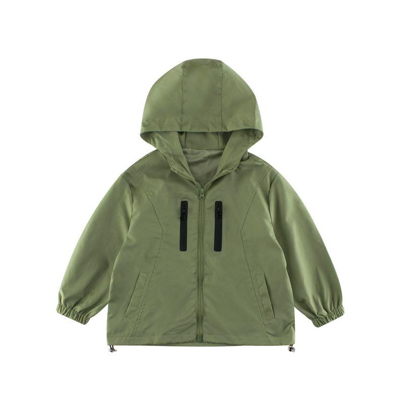 27Kids Children's Clothing Boys' Casual Windbreaker Spring and Autumn Children's Jacket Boys' Outdoor Clothing Hooded Zipper Shirt
