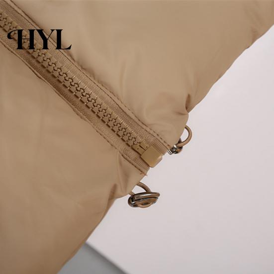 Cotton Waistcoat Winter Women Vest Coat Stand Collar Neck Protection Thickened Padded Zipper Closure Cold Weather Cardigan Sleeveless Solid