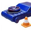 1/2 ks Kapsesní driftovací auto Fidget hračka se 3/6 mini kužely, 2v1 Fidget spinner a driftovací vozidlo, Hračka na stůl pro úlevu od stresu pro dospělé, Dárek pro auto