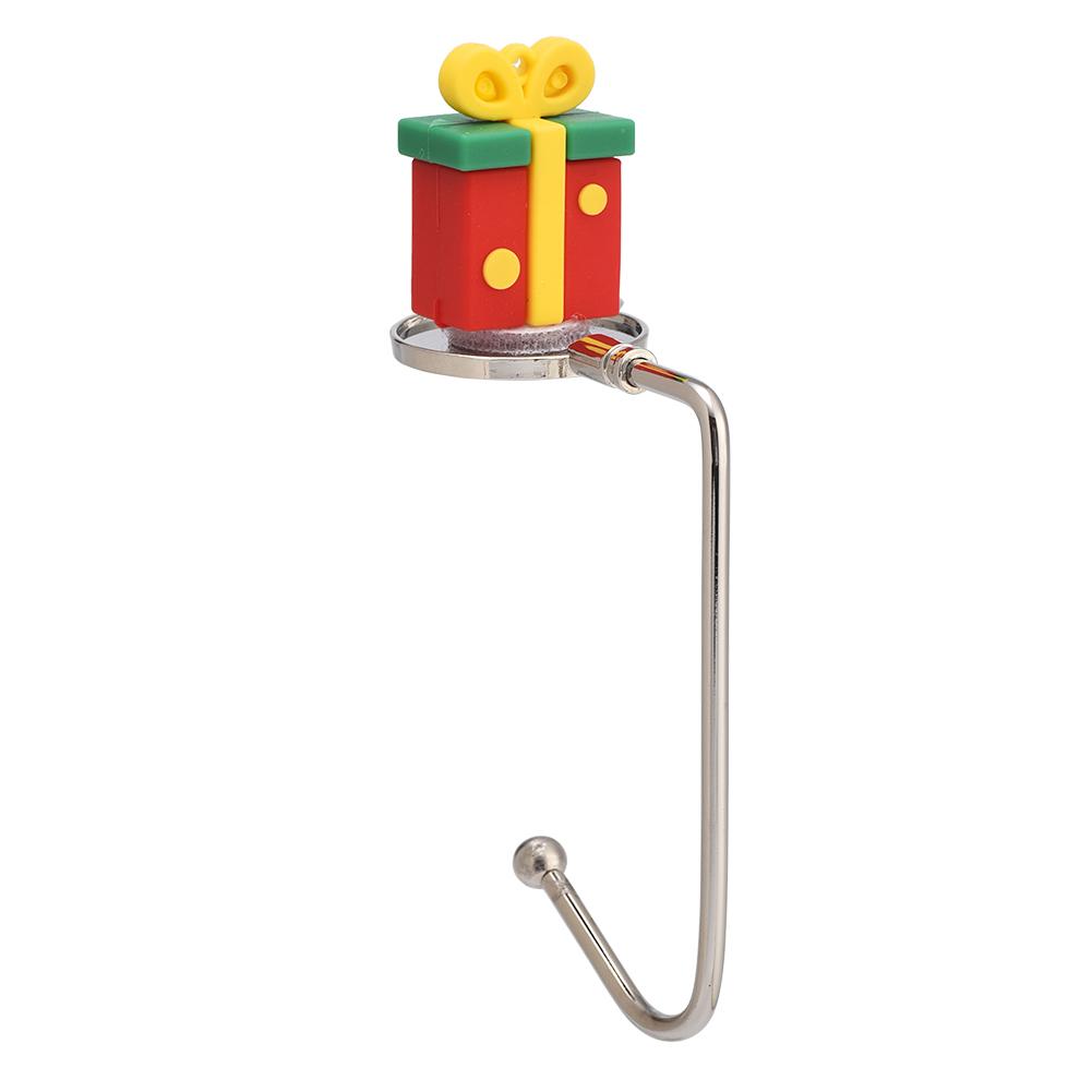 

1pc Christmas Hook Stainless Steel Sock Hanging Hooks Buckles Fireplace Mantel Hanger For Christmas Party Ornament