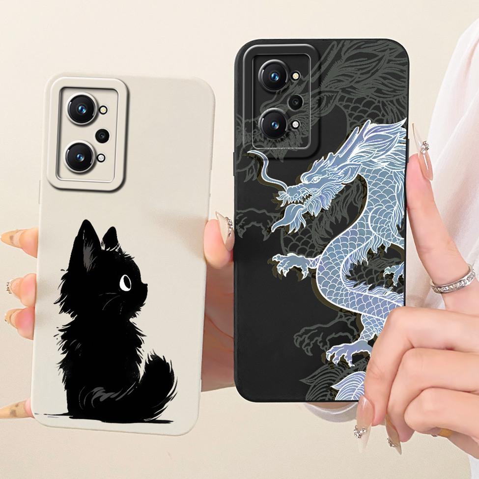 Cover For Realme GT Neo2 Case RMX3370 Silicone Luxury Fashion Cool Kawaii Cute Painted Casing For Realme GT Neo 2