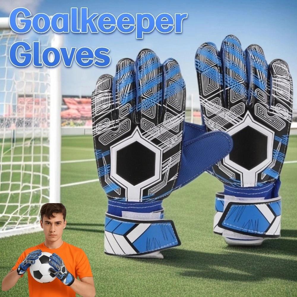 Finger Protection Latex Soccer Gloves Non-Slip Football Goalkeeper Gloves  Soccer Training