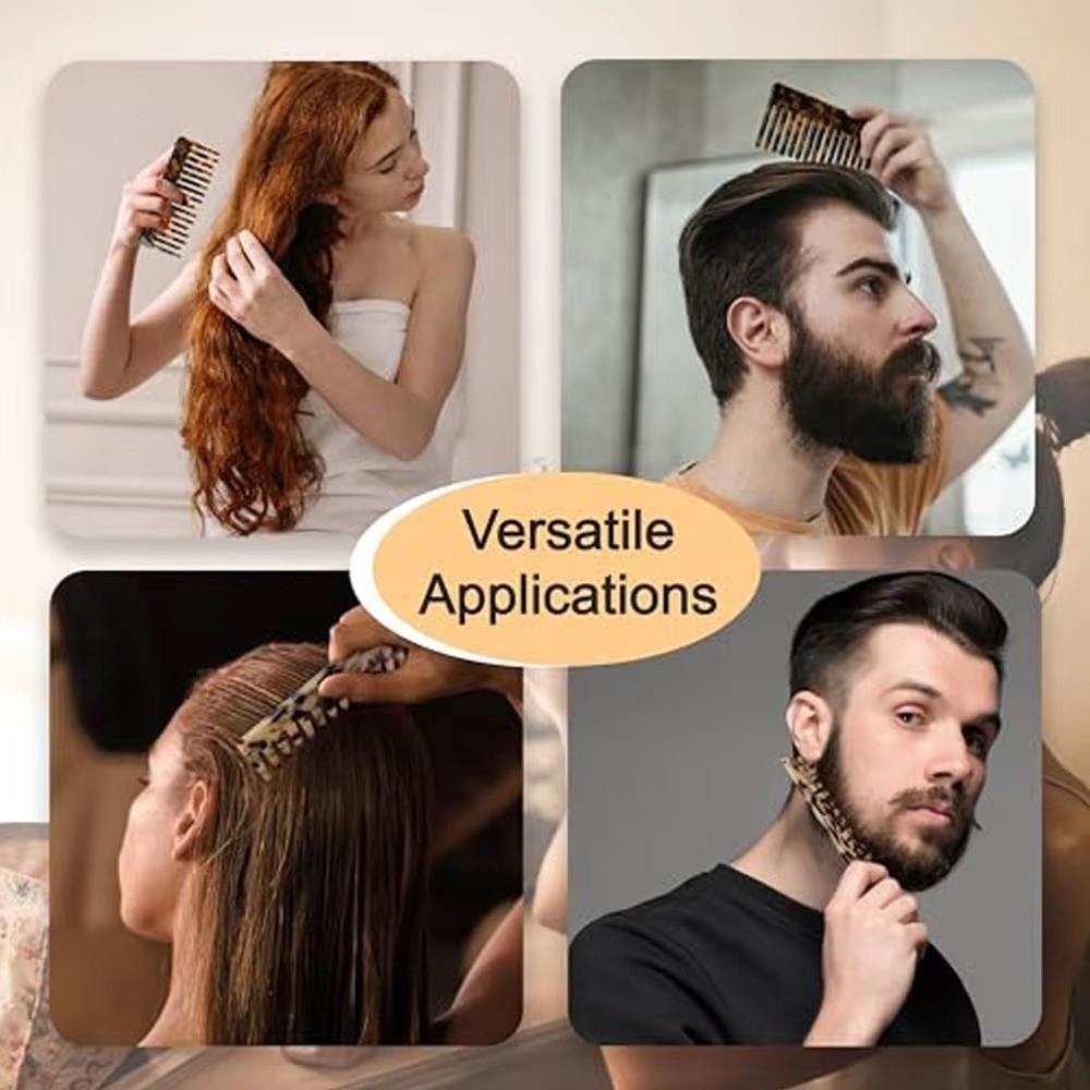 Anti-static Acetate Hair Combs Portable Hair Brush Wide Teeth Hair Comb  Hairdress Salon