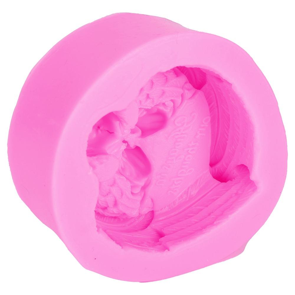 Silicone Candle Mould Pink DIY Cake Mould Soap Mould Chocolate Mould Resin Making