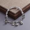 925 Sterling Silver Thai Silver Bracelet for Women Vintage Geometric Heart Love Lucky Punk Jewelry 2026 New