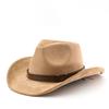 Woolen Hat Suede Men Women's Couple Hat Woolen Western Cowboy Hat