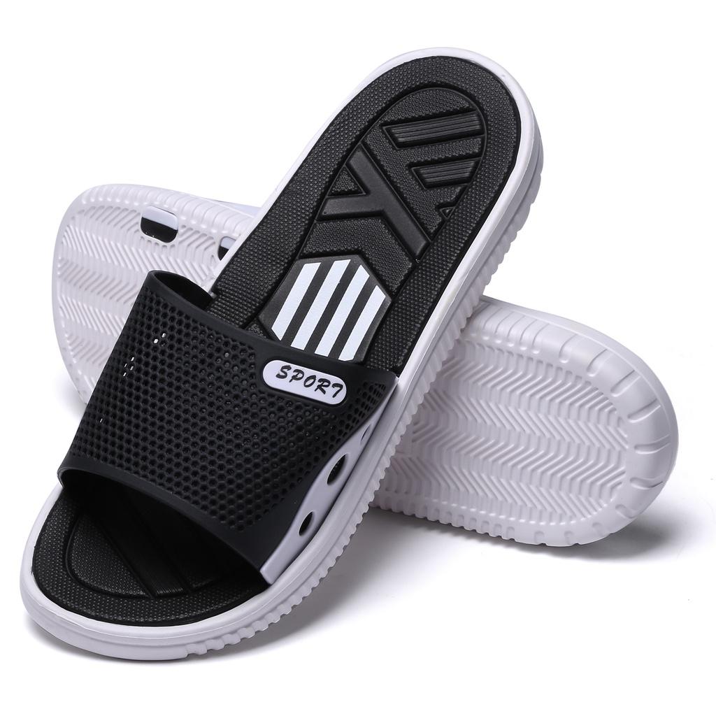 Premium Quality Men Flat Bath Slippers With Classic Timeless Design In Dark Blue
