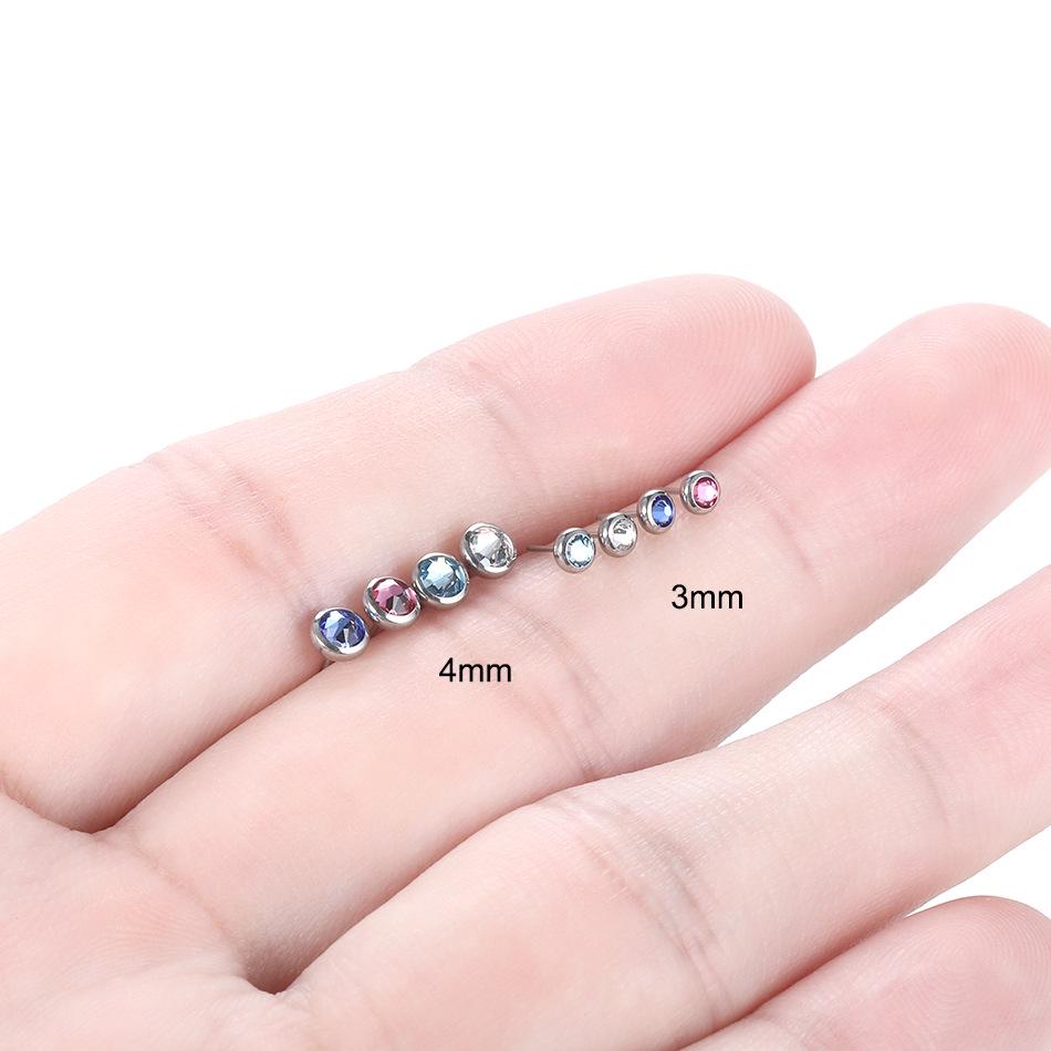 2023 Edelstahl Lippenstecker Basis Piercing Schmuck Zubehör