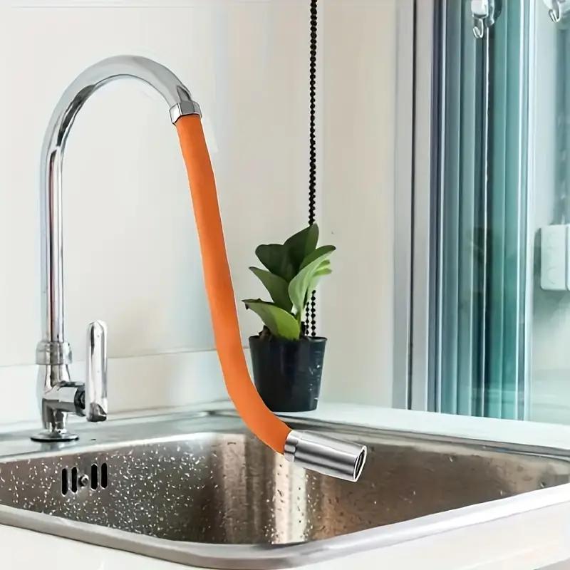 Universal Foaming Extension Tube  Adjustable Sink Drain Extension Tube 360 Degree Faucet Extender