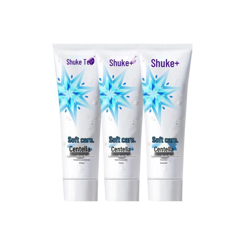 Shuke Soft Care Toothpaste with Centella Asiatica, 3 x 120g
