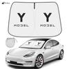 AEQTV1 For Tesla Model Y 3 2016-2022 2023 2024 Car Sun Shade Front Window Shade Cover Visor Windshield Sunshade Model 3 Y  Accessories