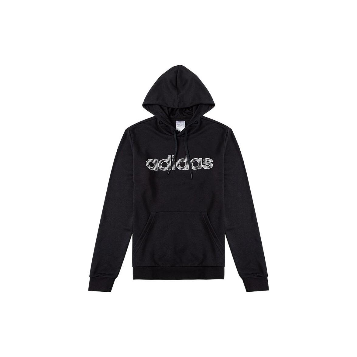 Men s adidas neo Alphabet Printing Drawstring Athleisure Casual Sports Black HD4688 XXL