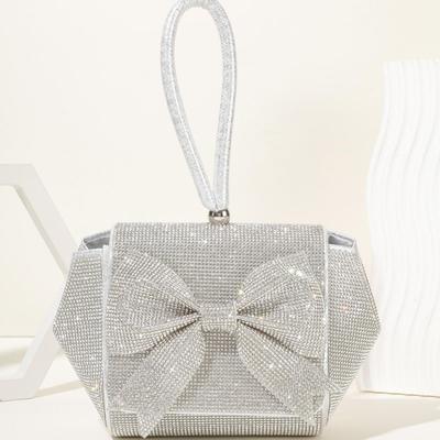 Luxury Diamond Bow Mini Evening Handbag - European & American Style