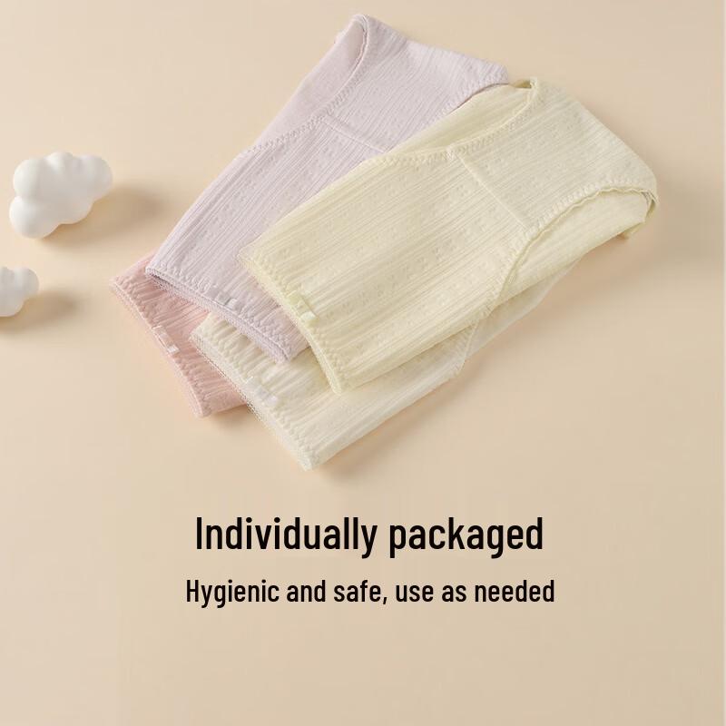 Fenteng Women's Antibacterial Mid-Waist Briefs (4-Pack)