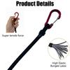 Elastic Tie Rope Carabiner Hook Kayak Bicycle Luggage Packing Rope Camping Accessories