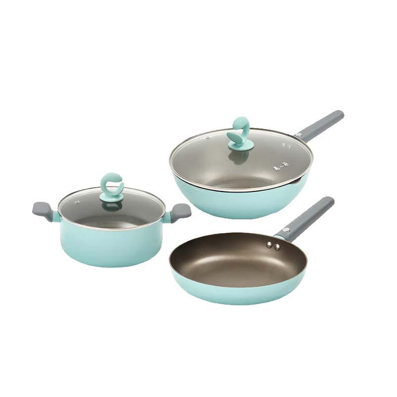 Zhang Xiao Quan Titanium Fish Pattern 3-Piece Cookware Set