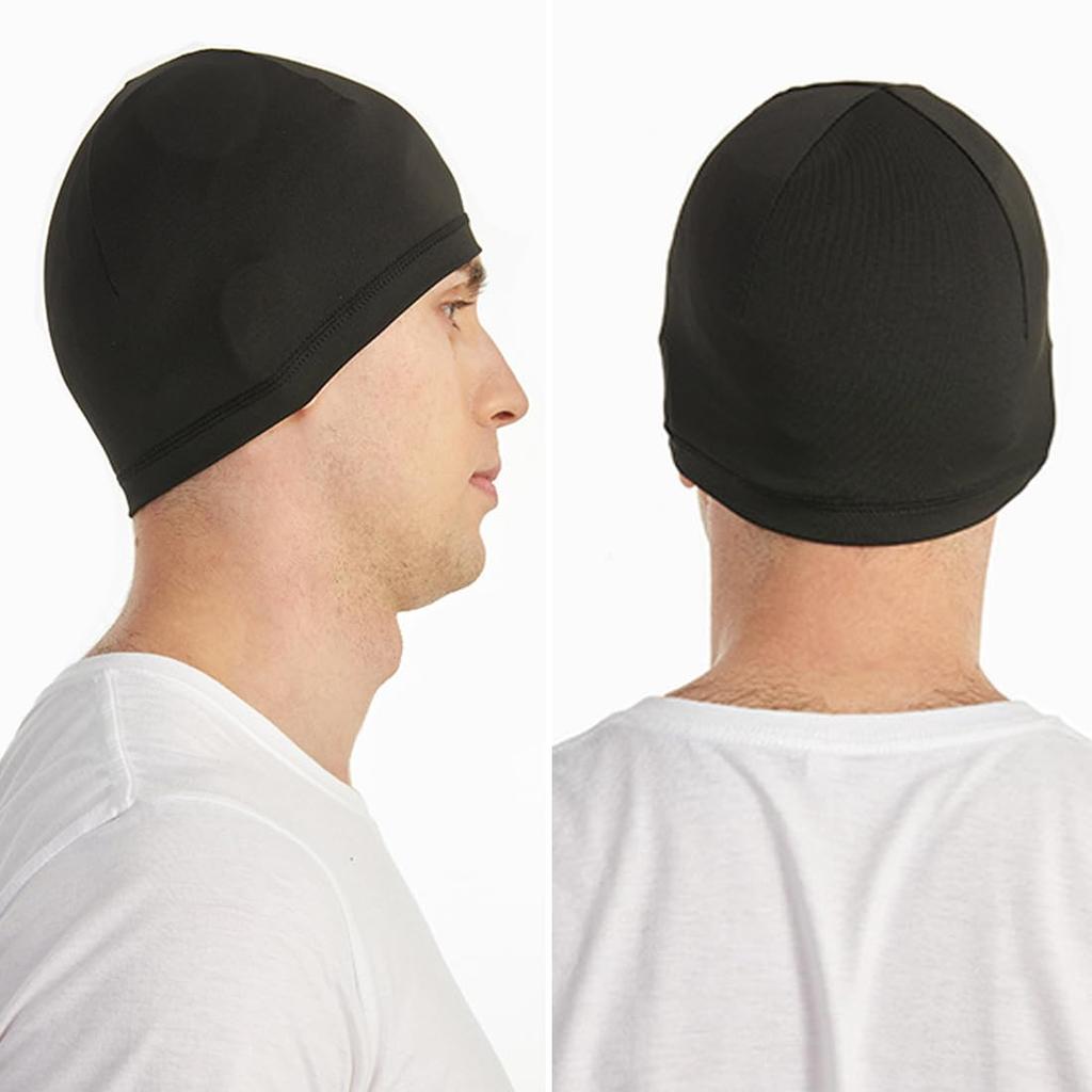 Black and Blue Inner Caps for Summer Motorcycle Helmet Cooling Head Caps for Black Blue [kakatrend] Hats, Sweat-Wicking, Quick-Drying, Breathable,