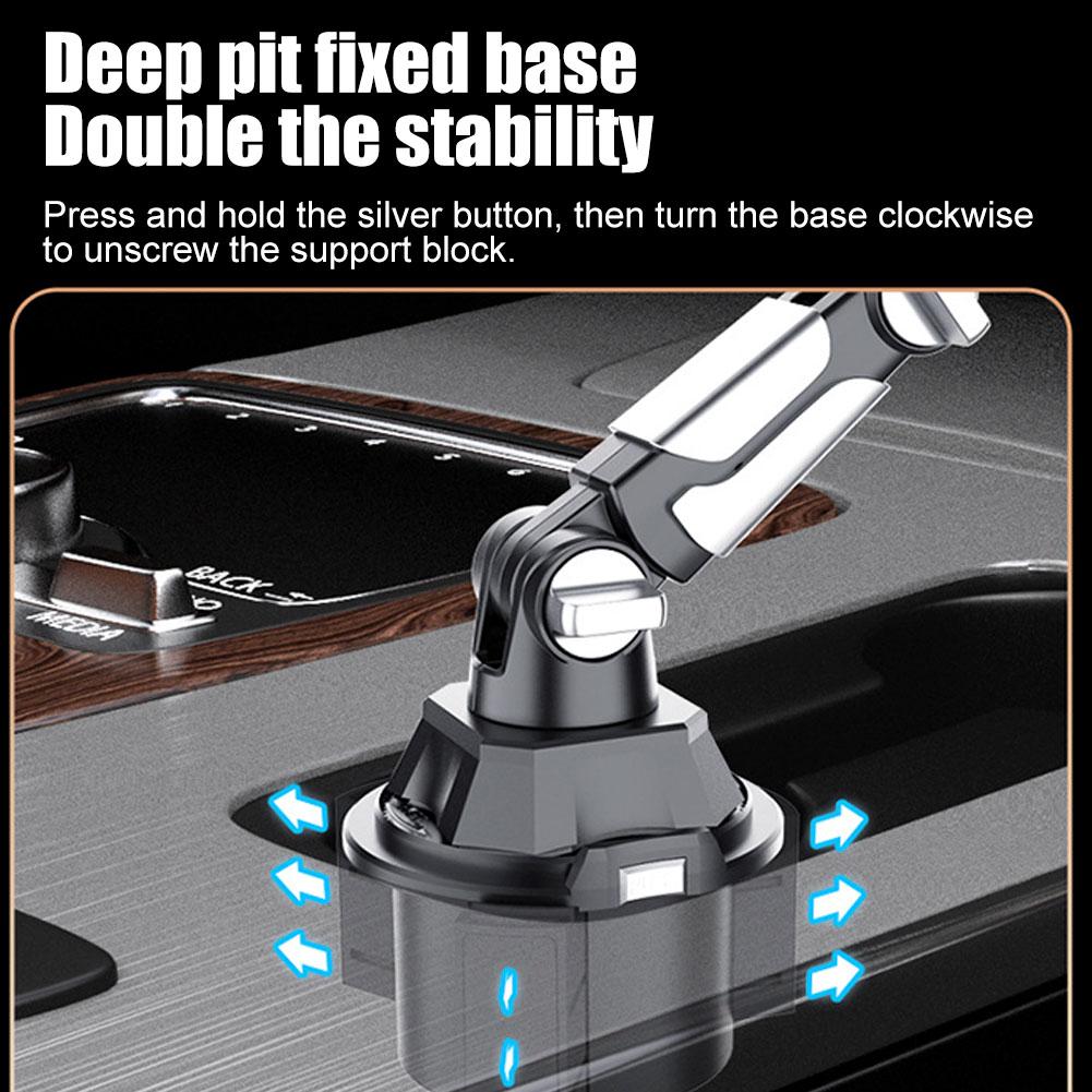 Long Joint Universal Car Mount For Mobile Phones And Tablets Adjustable 360° Stand Bracket Fit for 4-12.9Inch Phone