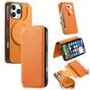CASENEO For iPhone 16 Pro Case Cross Texture Leather Detachable Magnetic Phone Cover