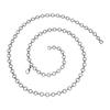 Elegant Water Silver Metal Waist Chain For Women With Adjustable Hook Closure