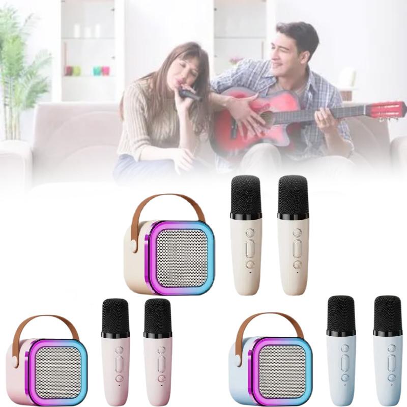 Portable K12 Bluetooth Speaker With Wireless Microphone Ideal For Outdoor Ktv And Home Singing