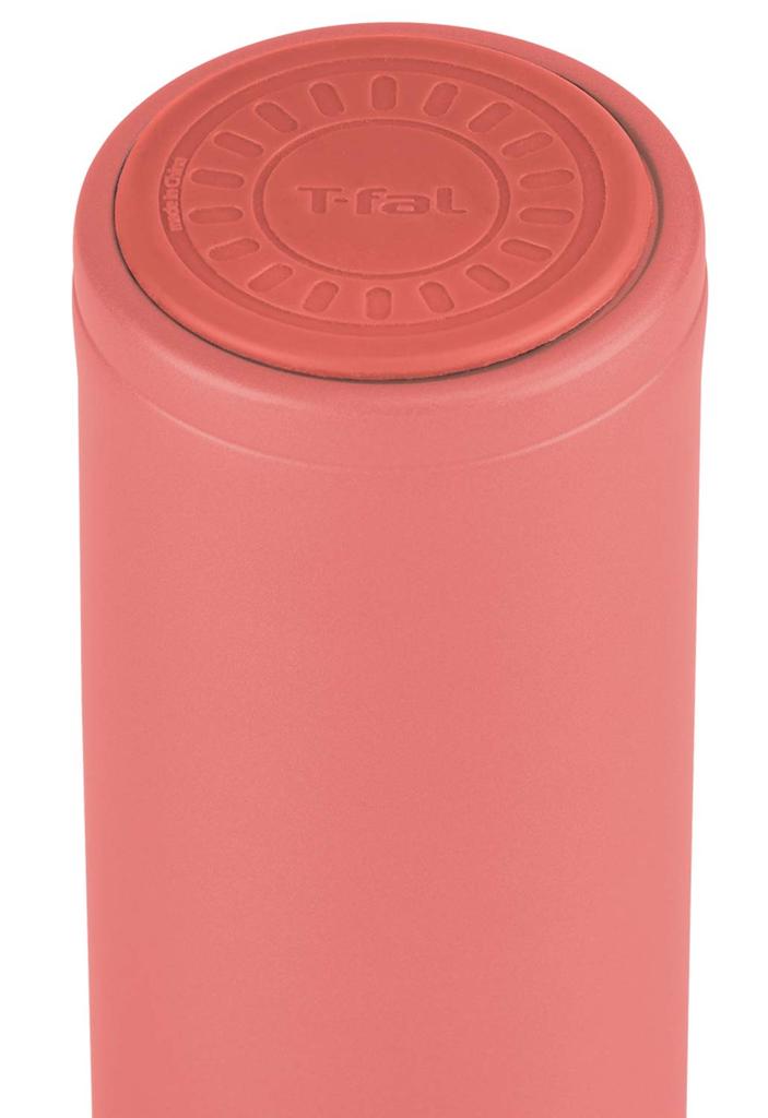 T-fal Rouge N21508 480ml Stainless Steel Water Bottle with One-Push Opening and Slide Lock