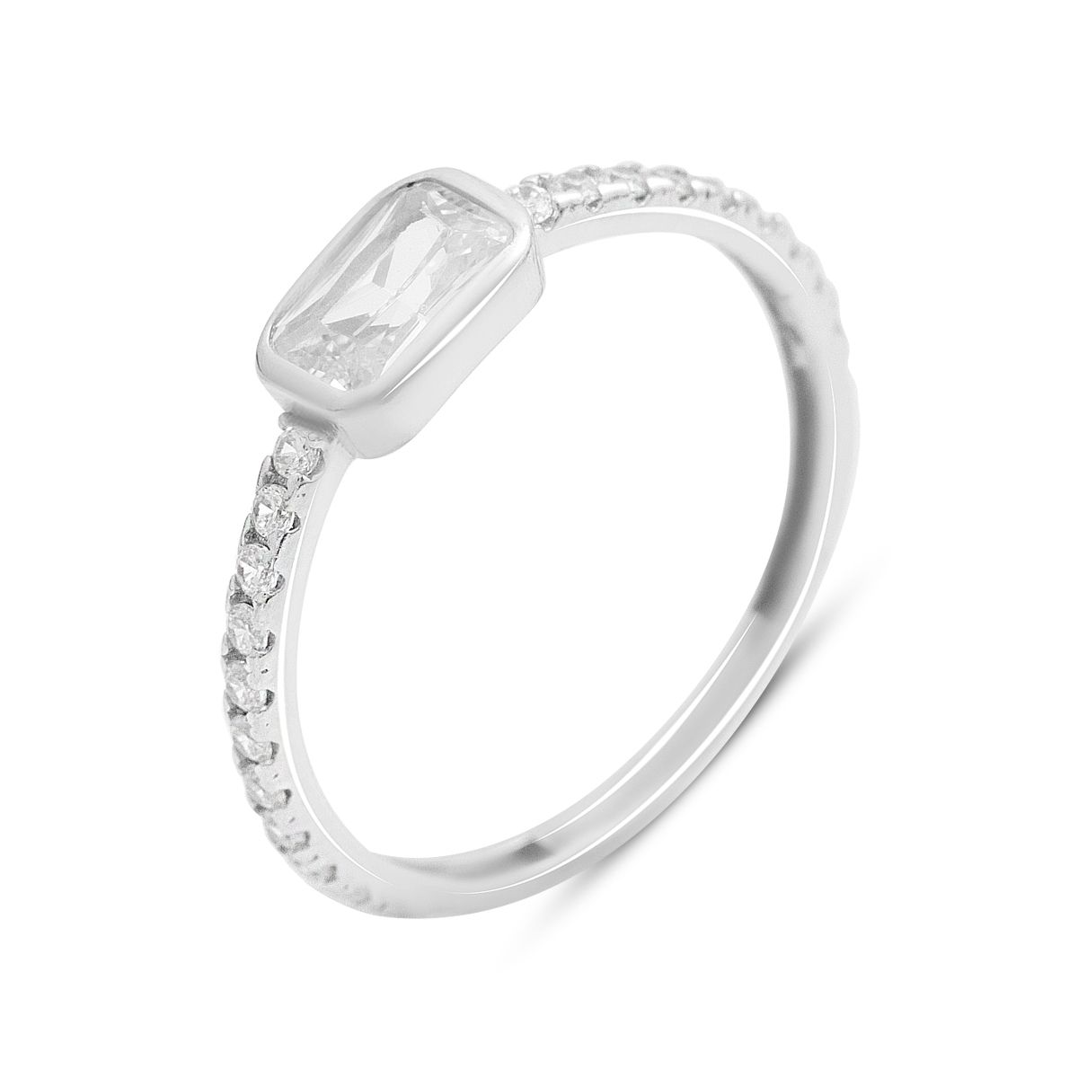 

Silver ring with cubic zirconia, item weight 1.12 g (2209478) 16.5 білий