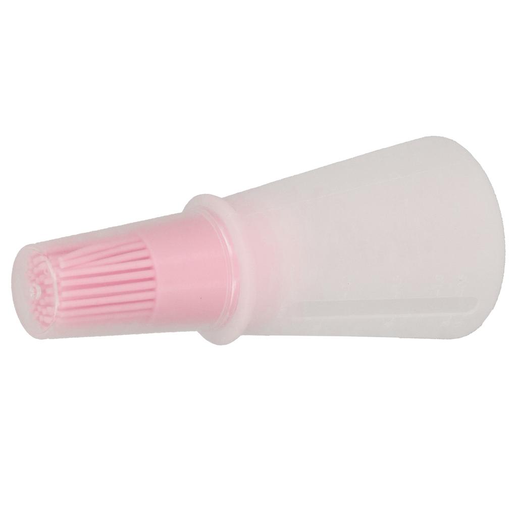 Ölflasche Pinsel Silikon Multifunktional Saucen Barbecue Öl Pinsel mit Transparentem Flaschendeckel