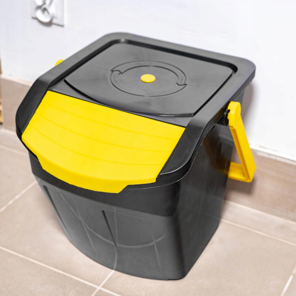Kosz do segregacji odpadów ecobox 1 żółty