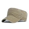 Y2k Flat Top Hat Washed Cotton Visor Hat Casual Cadet Cap  Unisex