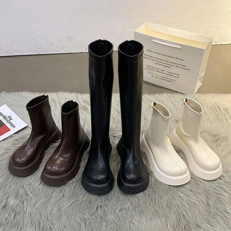 Retro Ankle Boots For Women With Nonslip Rubber Soles And Block Heel For Autumn Fashion