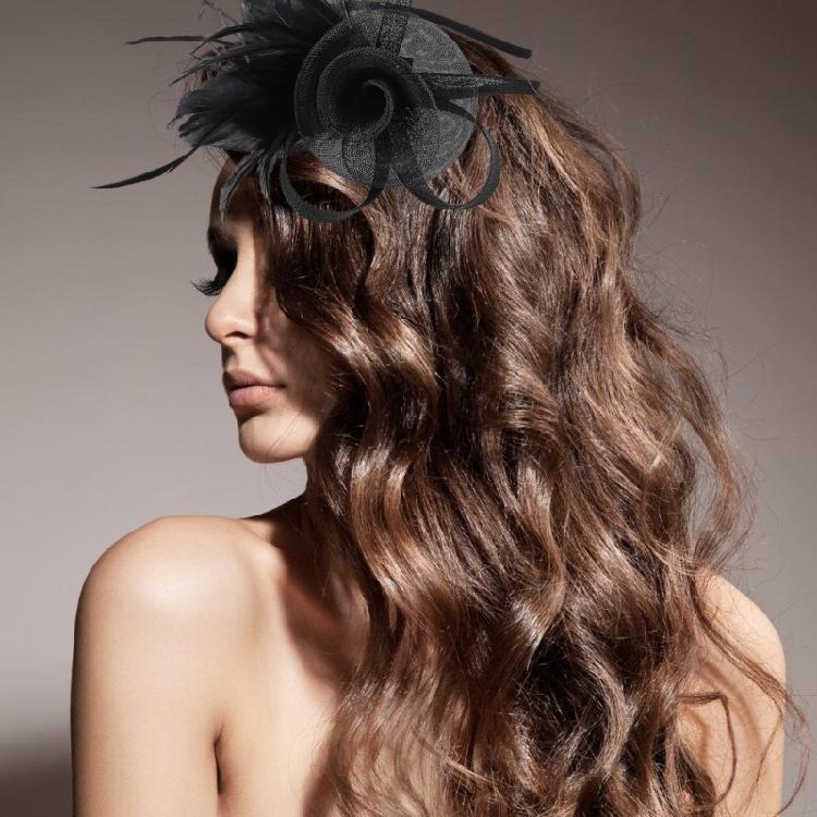 1920s Mesh Flower Hairhoop Fascinator Costume Headband Dancing Party Headdress