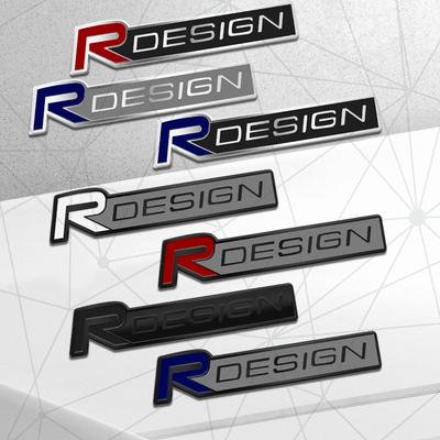 3D Auto Metal R DESIGN Grille Badge Car Rear Trunk Emblem Sticker Decor For S60 V60 C30 XC90 XC60 XC40 V50 S90 V90 V70 S40