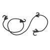 Camping Rope Strap UV Resistant POM Material Black Hooks Function Bungee Cords for Luggage Bundling