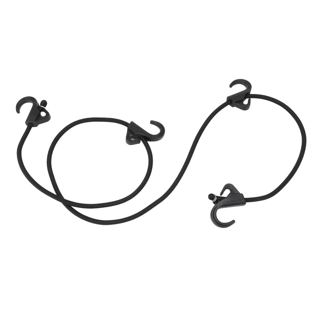 Camping Rope Strap UV Resistant POM Material Black Hooks Function Bungee Cords for Luggage Bundling