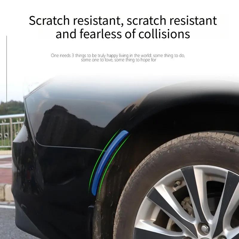 Rubber Wheel Arch Anti-collision Strip Bumper Protective Strips Auto Exterior Decorative Strips 2PCS Car Universal Accessories
