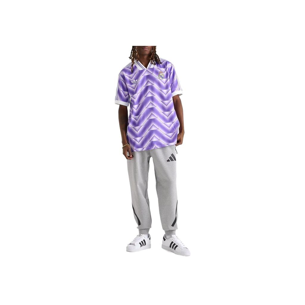 Adidas Originals Lfstlr Real Madrid Loose Fit Pullover Short Sleeve Football Shirt Men Tops JN3055