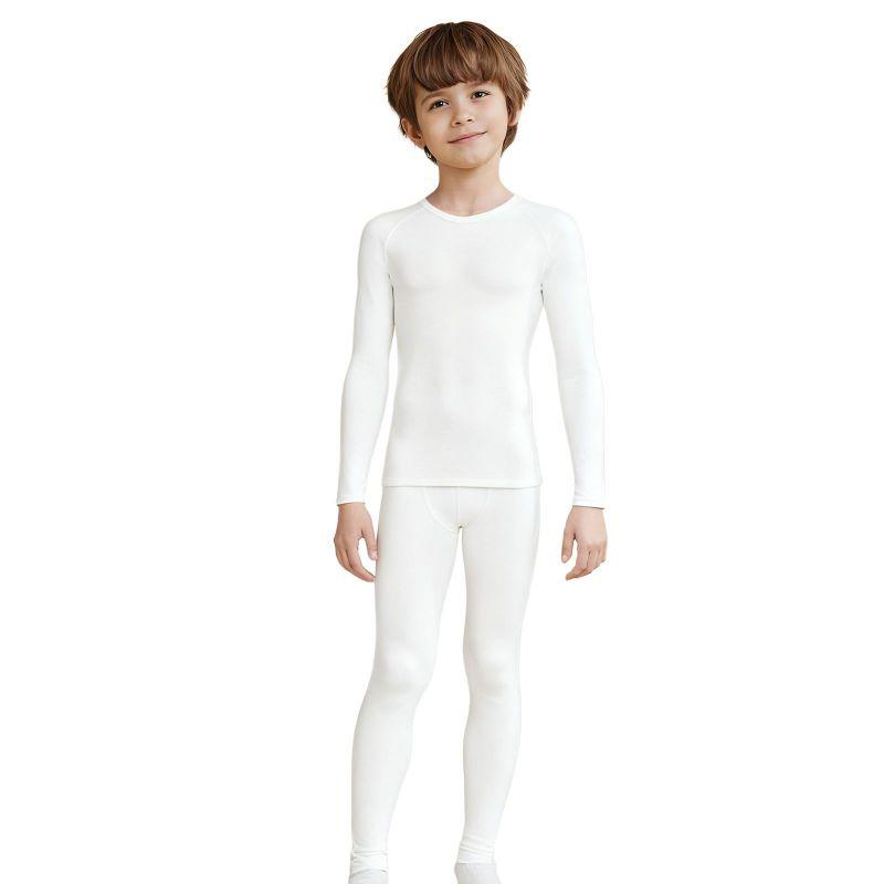 4-12 Years Kids Running Sweat-Wicking Quick-Dry Tights Set Fitness Suit