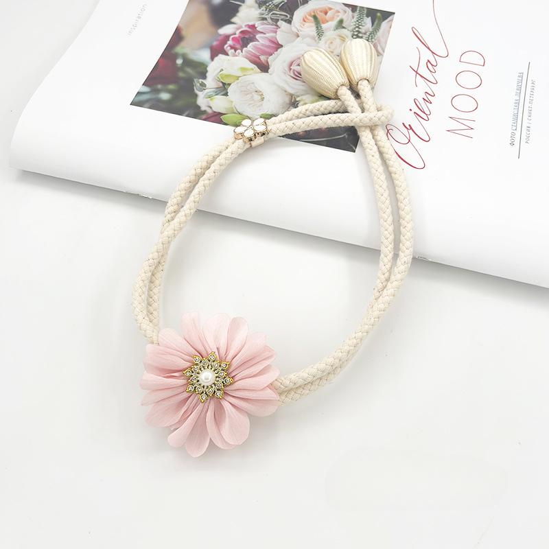 Creative Flower Curtain Binding Tape Adjustable Gauze Curtain Binding Tape, Binding Rope Curtain Decoration