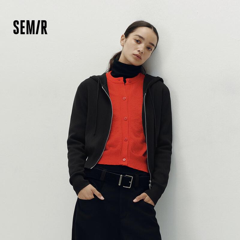 

Semir Women s Hooded Knit Cardigan M