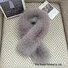 Double-Sided Faux Fox Fur Scarf: Thick, Warm, and Versatile Neck Warmer for Autumn and Winter.