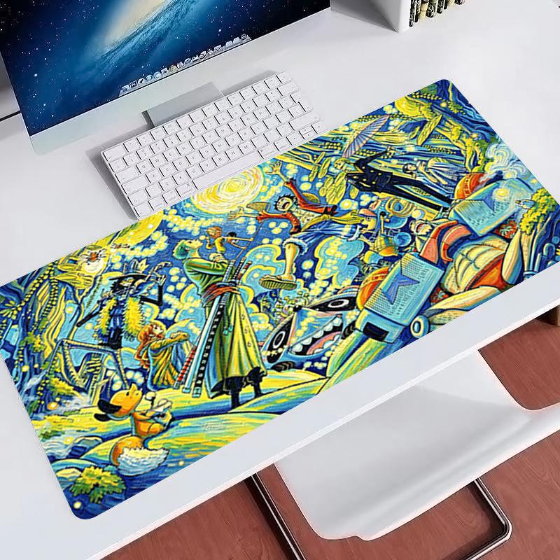 Hot Mouse Pad OOne PPiece Anime Desk Mat Laptop Accessories Large Gaming Keyboard Pad Office Mousepad NonSlip Gamer Mouse Mat