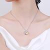 Sterling Silver Camellia Crystal Necklace: Versatile, High-End Clavicle Chain for Women, 2021 Style.