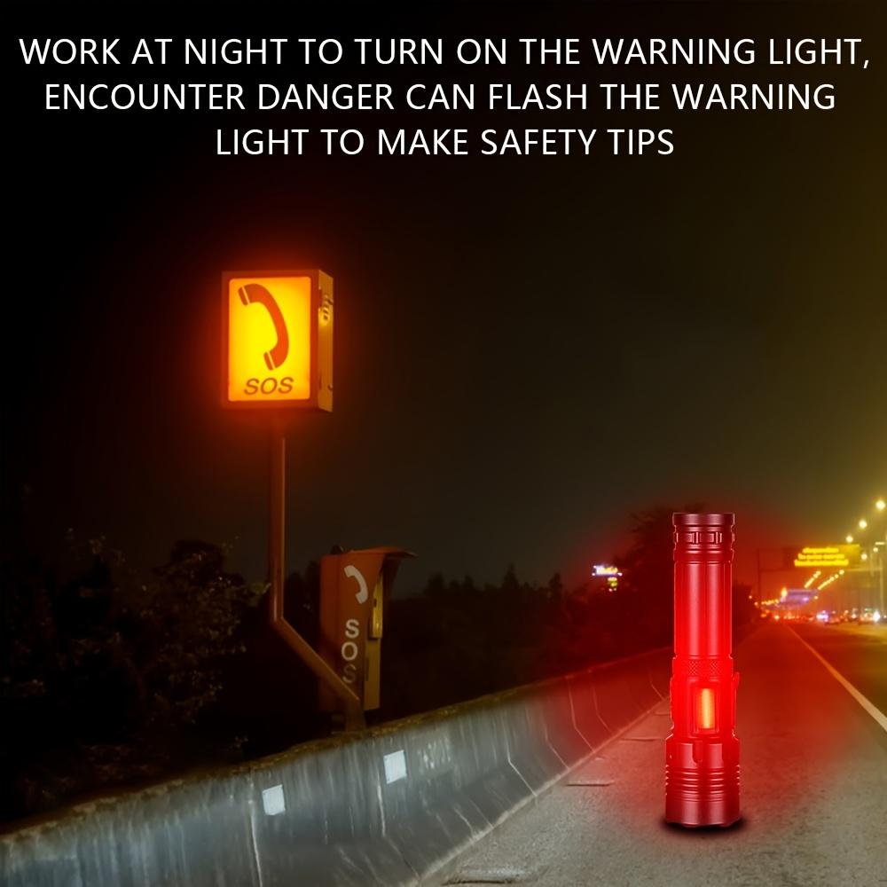 Strong flashlight emergency charging outdoor camping Type-C charging telescopic focusing high brightness long-range shooting