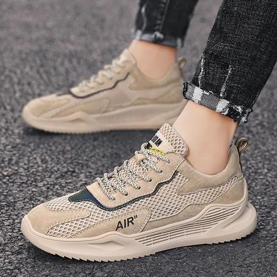 Fashion Mens Shoes 2025 New Summer Breathable Mesh Sports Leisure Anti Slip Lightweight Soft Soled Trendy Top Layer Outdoor Running Shoe