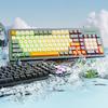 Gaming Keyboard with Tactile Feedback Color Illumination Waterproof Construction Universal Compatibility