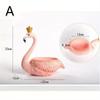 1Pcs Kreative Harz Handwerk Veranda Hause Lagerung Ornamente Flamingo Dekoration Lagerung Box