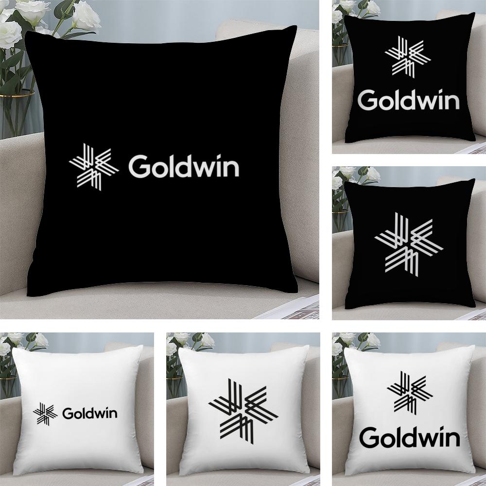 Classic Brand G-Goldwin Cushion Cover Soft Plush Fabric Double-Sided Printed Sofa Cushion Cover for All Seasons Home Decor Gift
